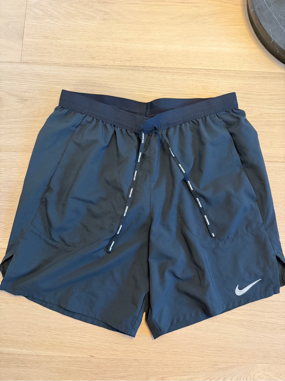 Nike Men’s Black Athletic Shorts with Reflective Swoosh